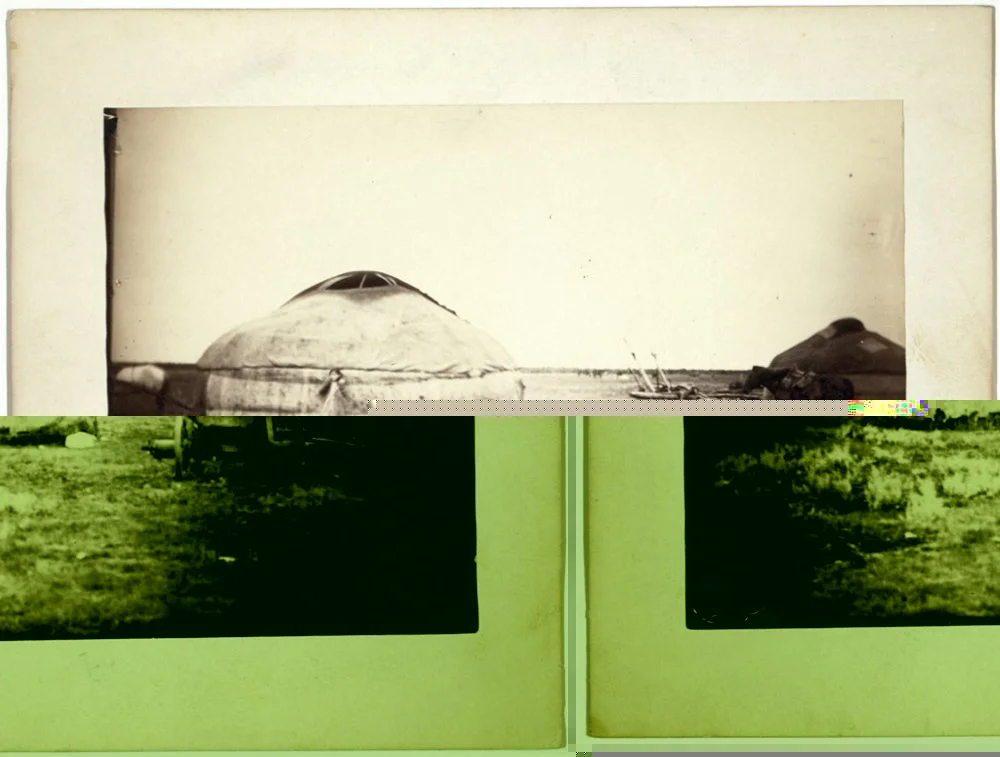 Казахские юрты в Омске. Середина 19 века / Library of Congress