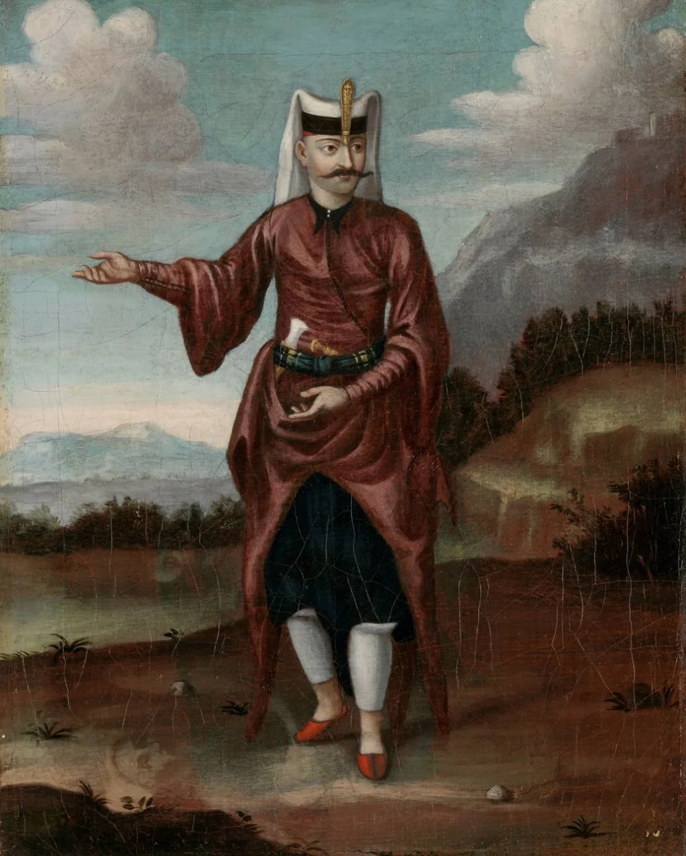 Jean Baptiste Vanmour “A Soldier of the Janissaries” between 1700 and 1737 /Rijks Museum, Amsterdam