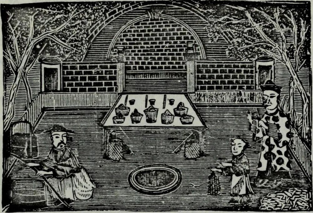 Illustration showing worshiping ancestral spirit/Alamy