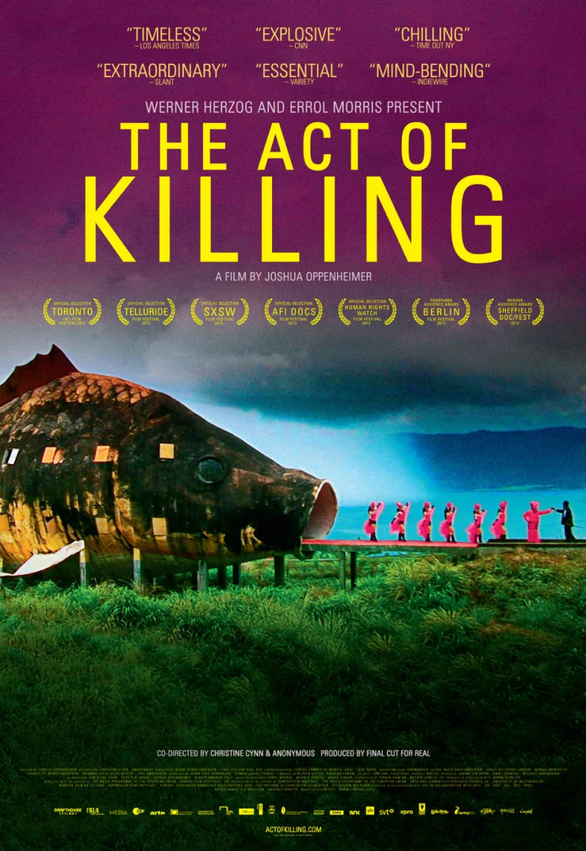 Poster for the film "The Act of Killing"