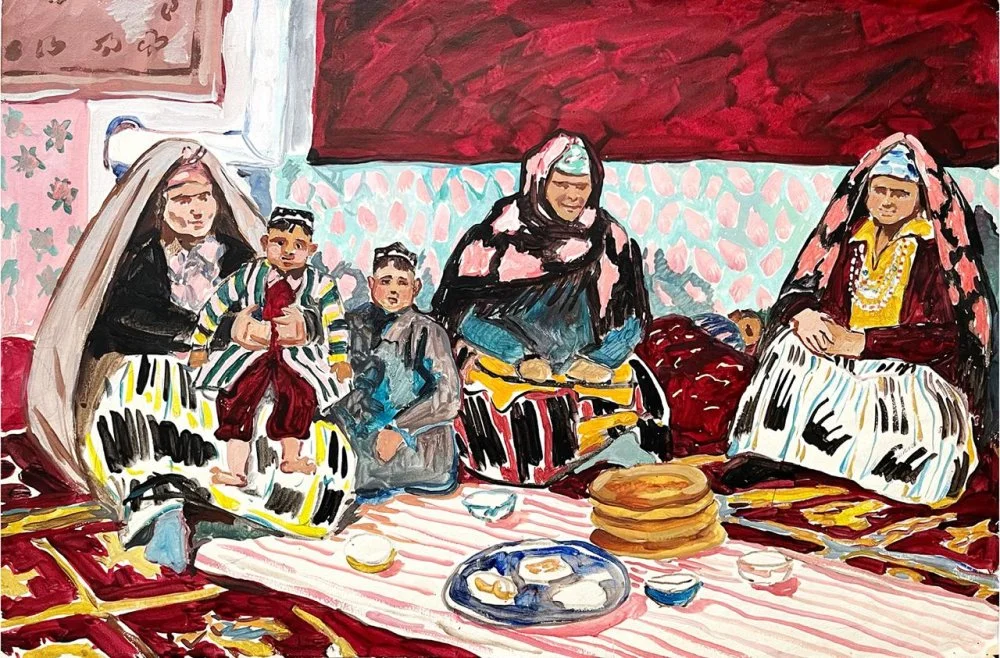 Лариса Чорбадзе-Толмасова. Той. Женщины на празднике в женской половине. Узбекистан, 1973 год / Bonart.kz