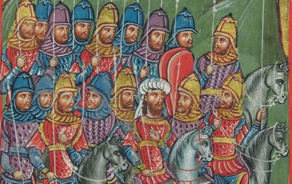 Царь Селевк I со своей армией. Миниатюра из «Истории Александра Великого». 14 век / Alamy