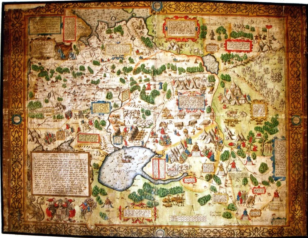 Энтони Дженкинсонның түпнұсқа картасы. 1562 жыл / Wikimedia Commons