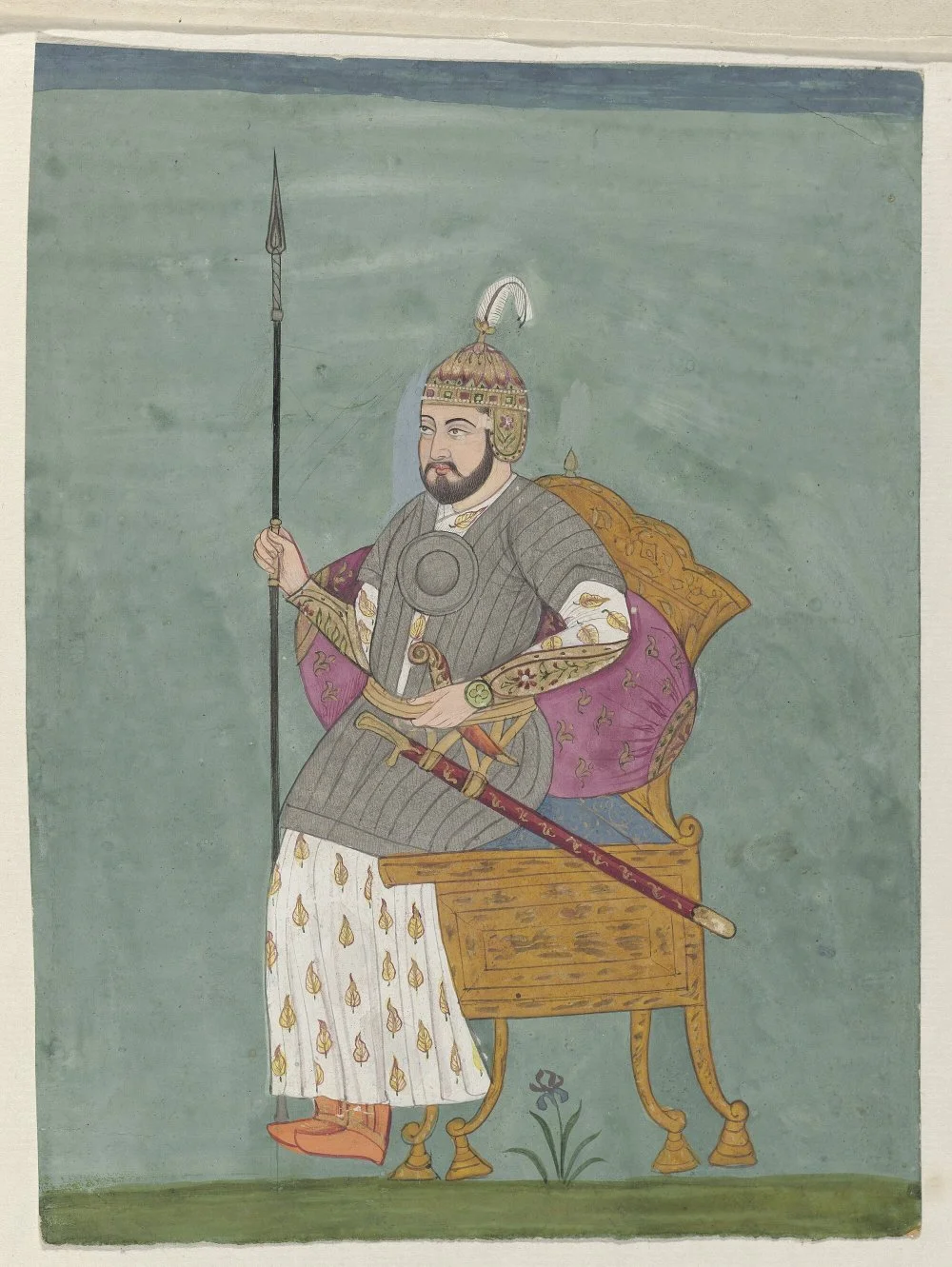 Timur in an Indian miniature. Late 18th century/ National Library of France, Department of Manuscripts, Eastern Division/Wikimedia Commons