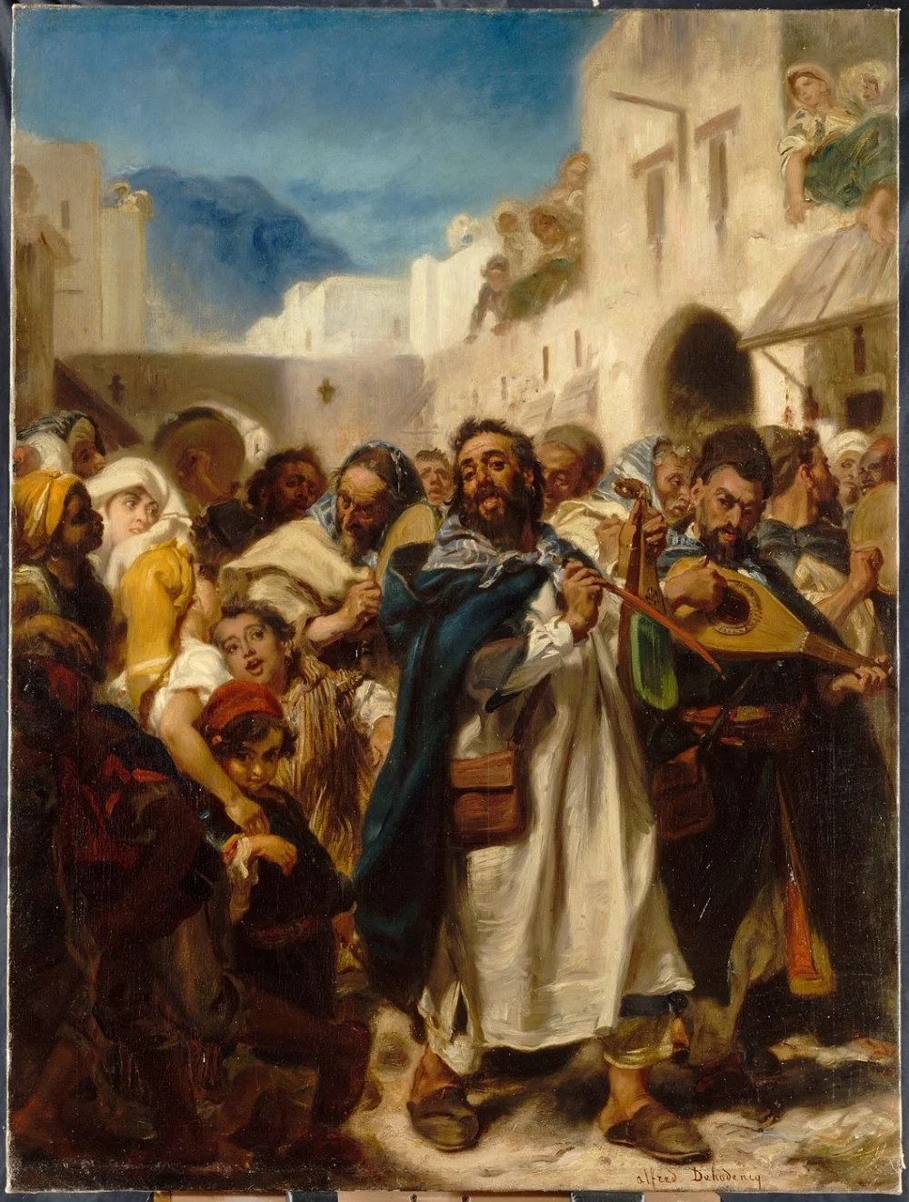 Альфред Деоденк. Еврейский фестиваль в Тетуане 1865г.