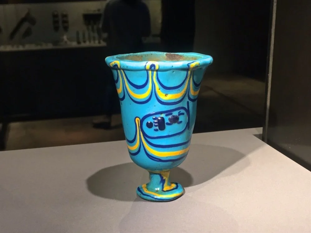 A Glass Chalice of Tuthmosis III. The State Museum of Egyptian Art. Munich. 1450