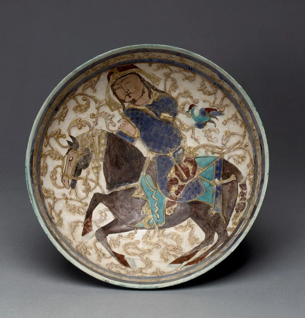 Чаша со знатным сельджуком на коне. Иран, 12–13 века/ The Metropolitan Museum of Art, New York, Harris Brisbane Dick Fund, 1951 / Public Domain