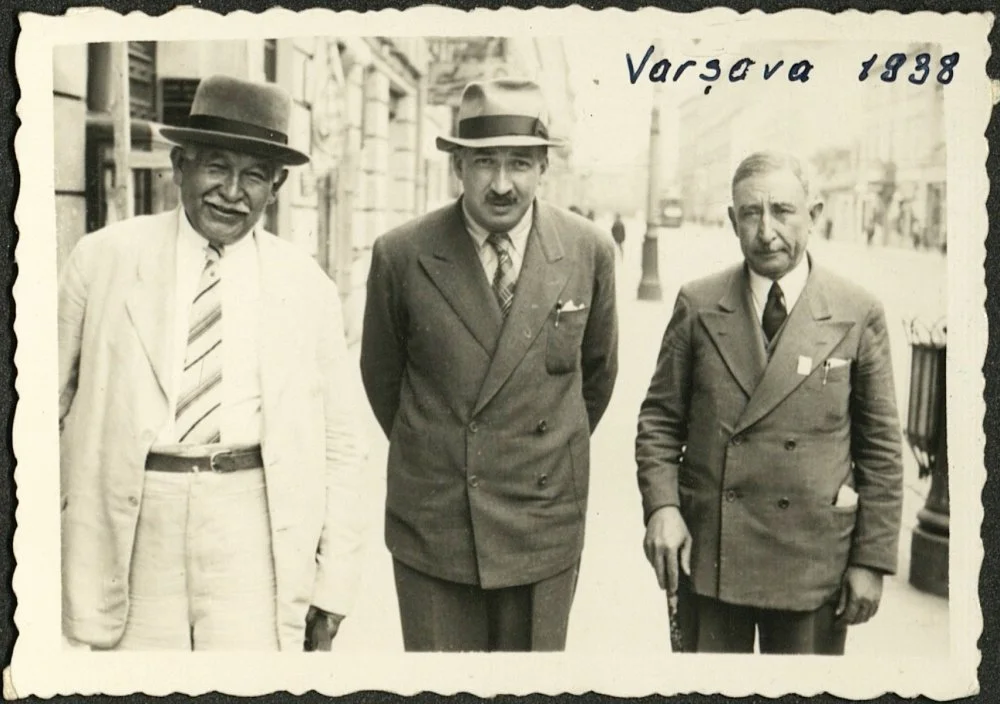 Аяз Ишақи, Саид Шамиль и Усман Ходжа в Варшаве. 1938 год / Wikimedia Commons