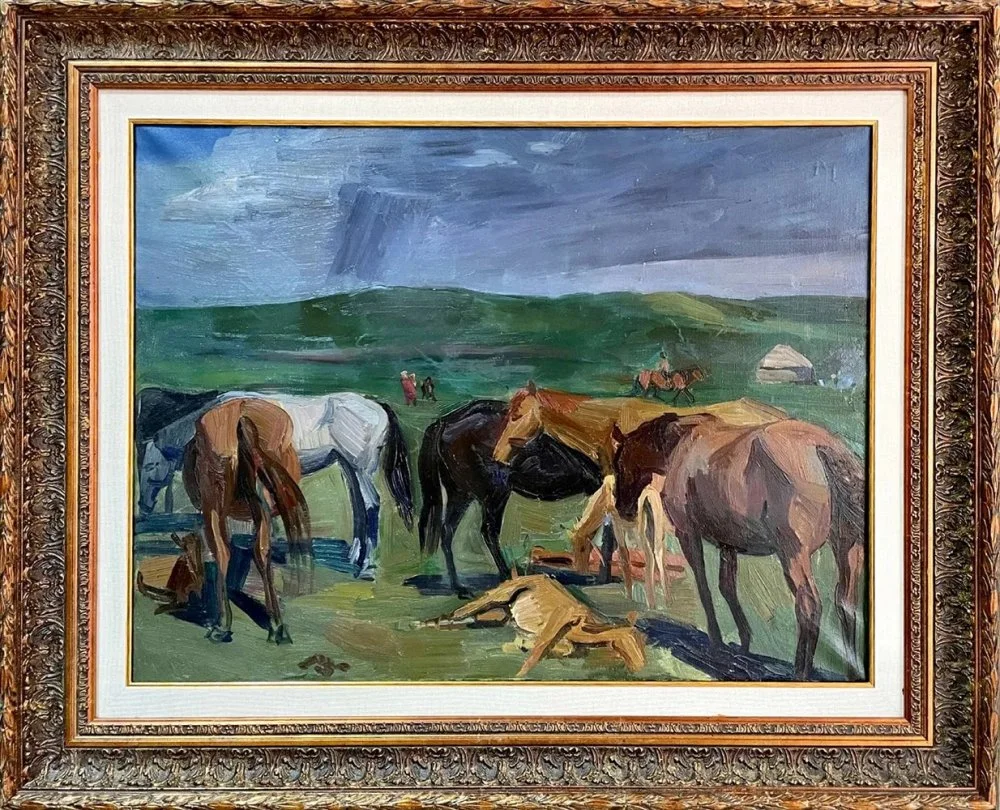 Бақтияр Тәбиев. «Жайлауда». 1976 жыл / BonArt