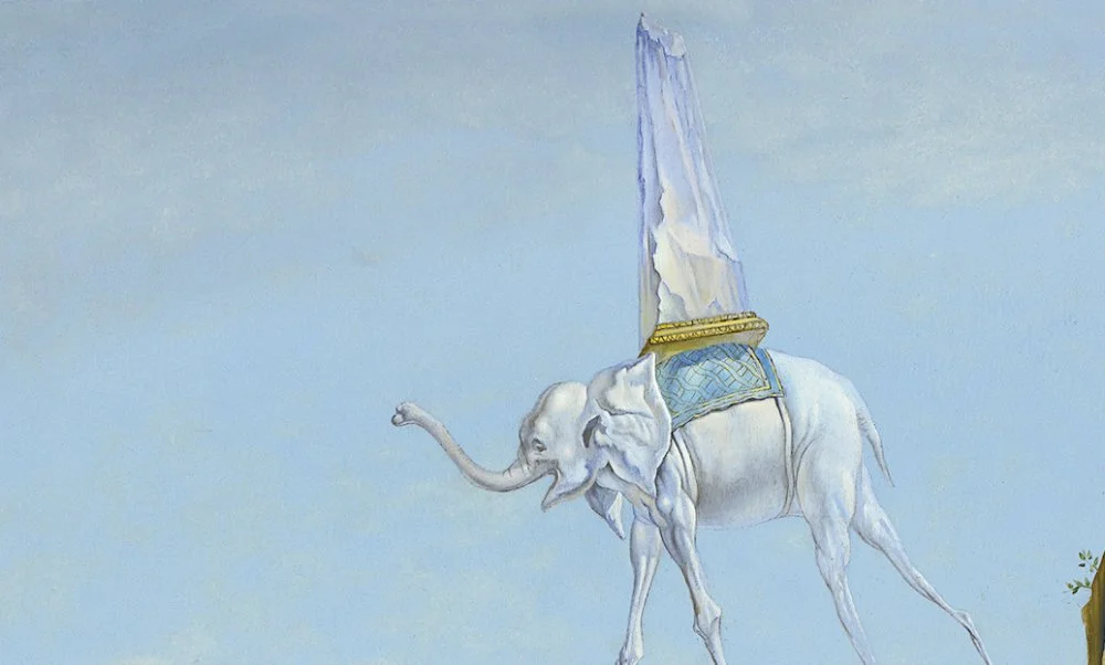 The elephant and the obelisk. A fragment of Dali's painting/Wikimedia commons