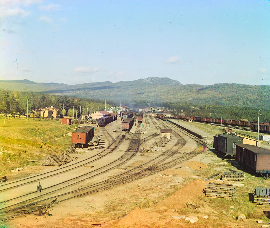 Zlatoust station was one of the stops on the Muslim pilgrimage route from Central Asia to Odessa. Photo by Prokudin-Gorsky. Early 1900s/Library of Congress