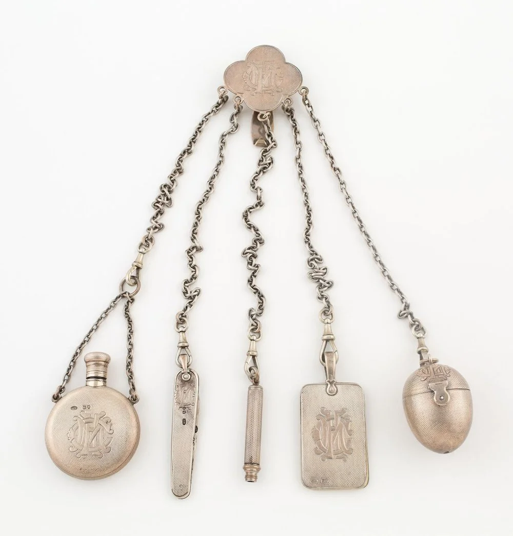 Chatelaine, 1882/ England, London, Silver, 35.6 cm/Sepia Times/Universal Images/Getty Images