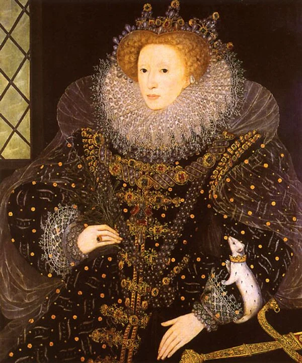 Уилльям Сегар (вероятно). Портрет  английской королевы Елизаветы I (1558-1603). 1585/ Wikimedia commons