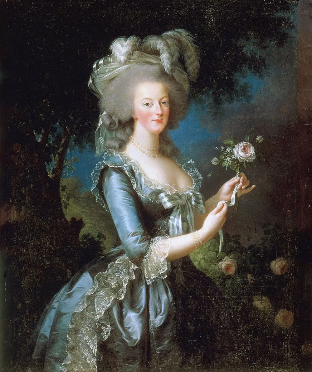 Marie Antoinette à la Rose', 1783. Vigée-Lebrun, Marie Louise Elisabeth (1755-1842). Found in the collection of the Musée National du Château de Versailles et du Trianon/Getty Images