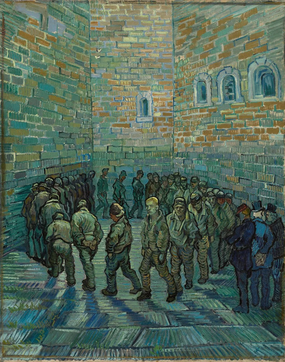 Prisoners Exercising by Vincent van Gogh (1890) / The Prison Courtyard, also known as Prisoners' Round/Wikimedia Commons