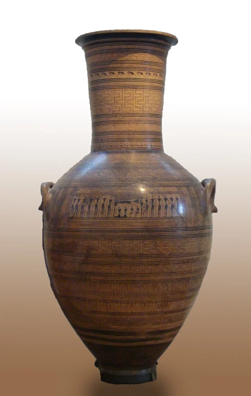 The Dipylon Amphora, mid-8th century BC/National Archaeological Museum, Athens
