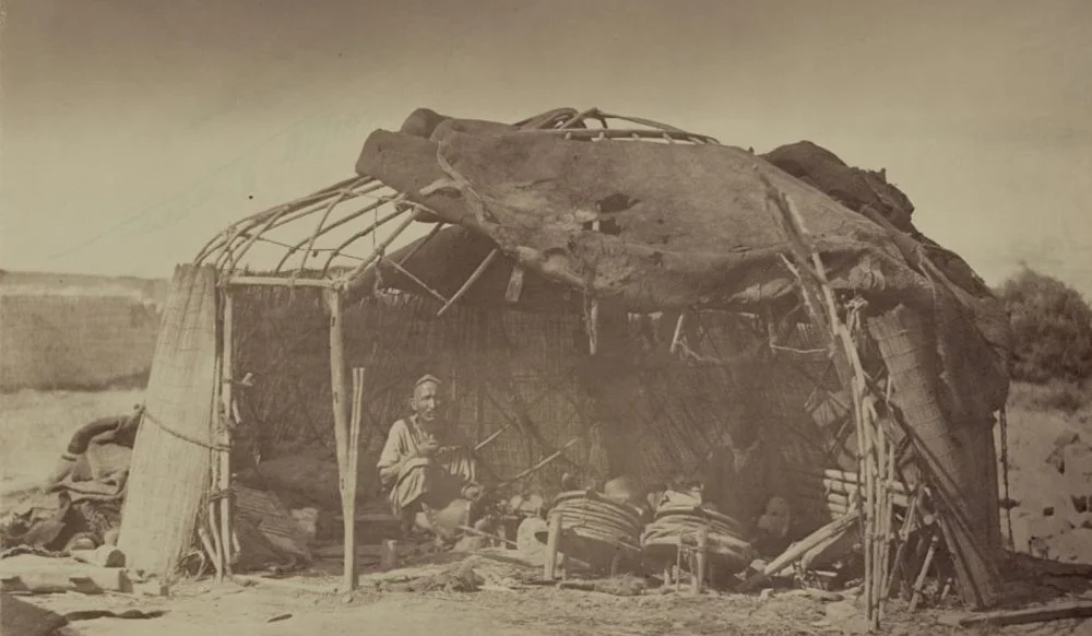 Далалық жылжымалы ұстахана. «Түркістан альбомы», 1872 жыл / Library of Congress