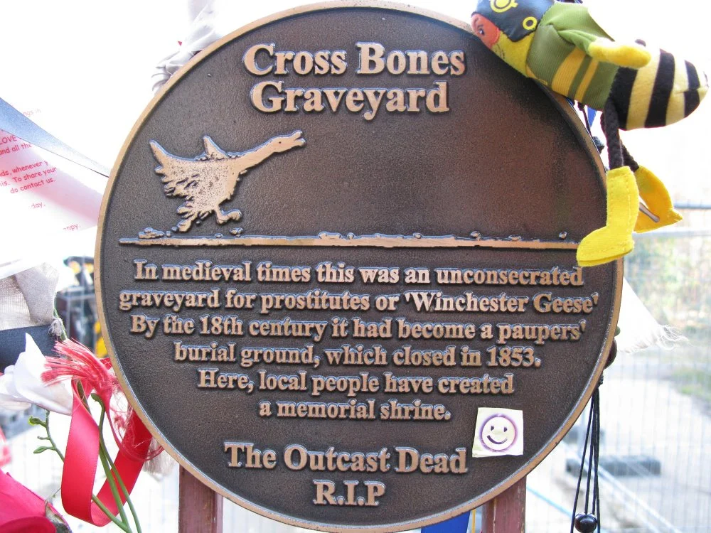  Gates of the Cross Bones graveyard, Southwark, London/Wikimedia Commons  