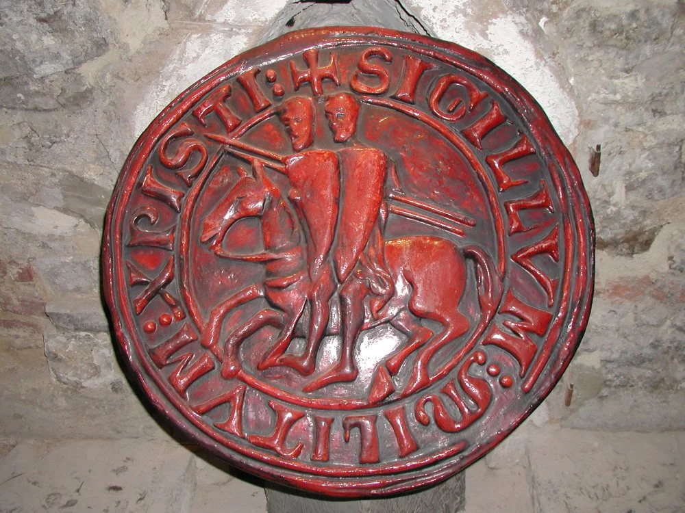 Knights Templar’s seal. Replica / Wikimedia Commons