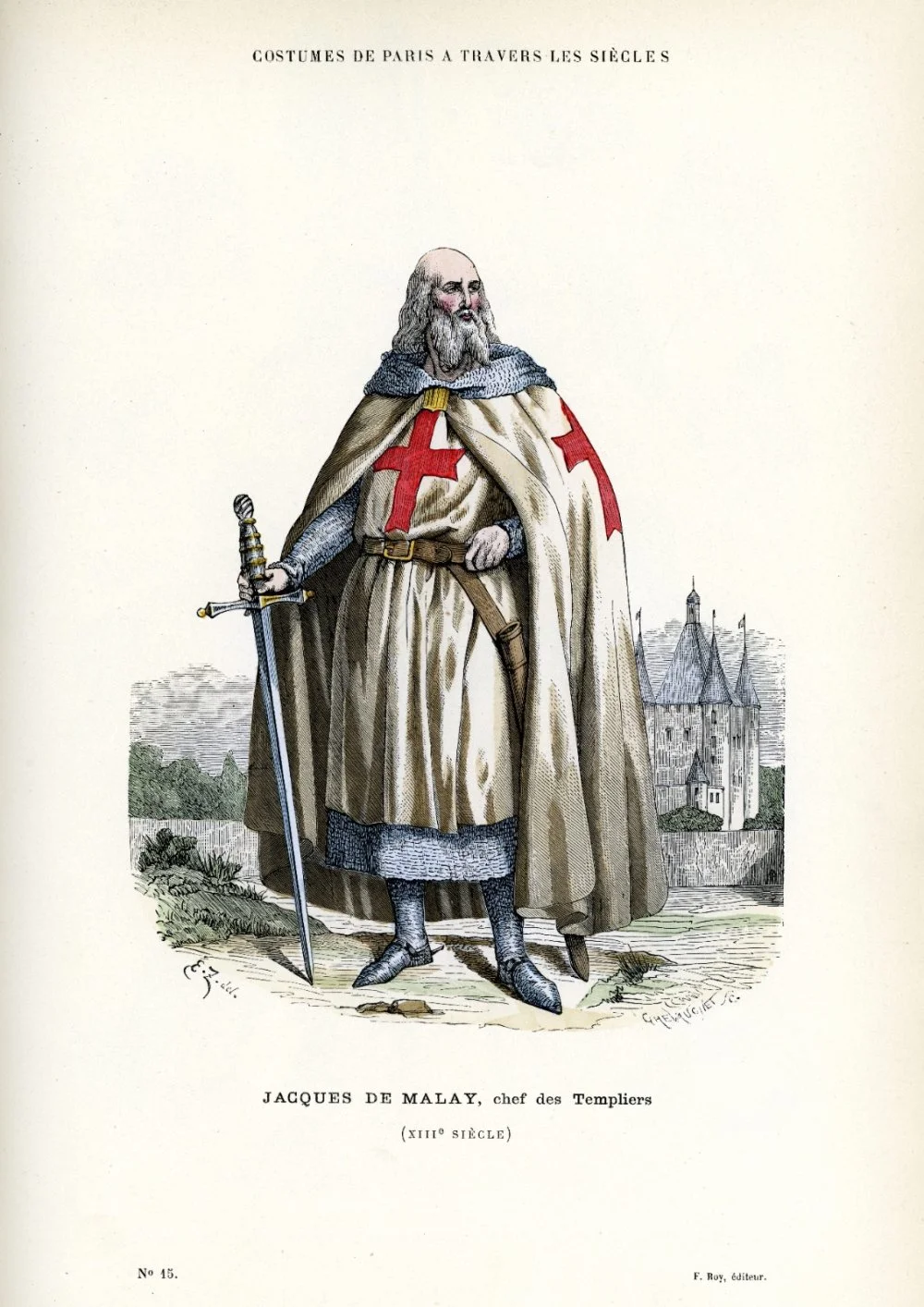 Vintage lithograph of Jacques de Molay/Getty Images