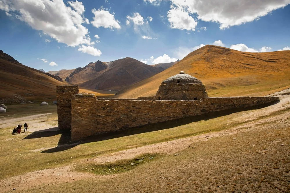 Caravanserai Tash Rabat at the old Silk Road, Kyrgyzstan, Naryn, Tash Rabat/Alamy